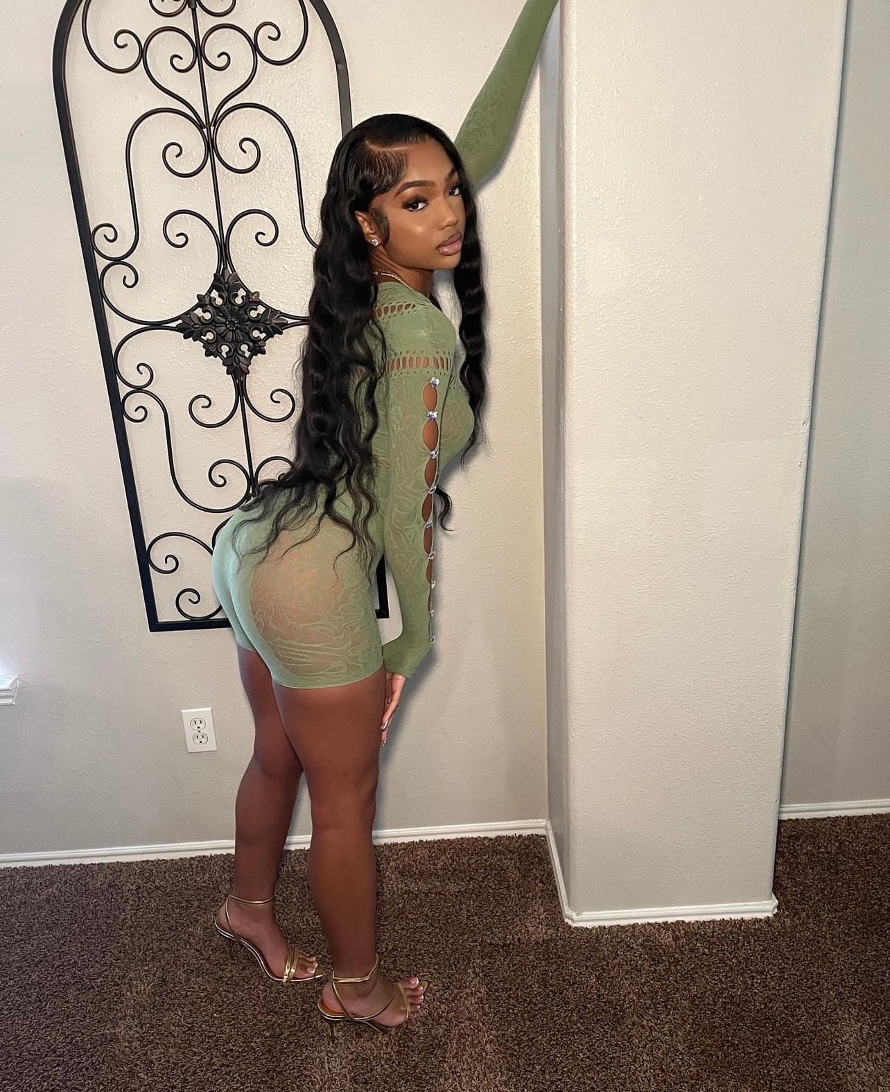 ‘Diamond’ Cutout Romper