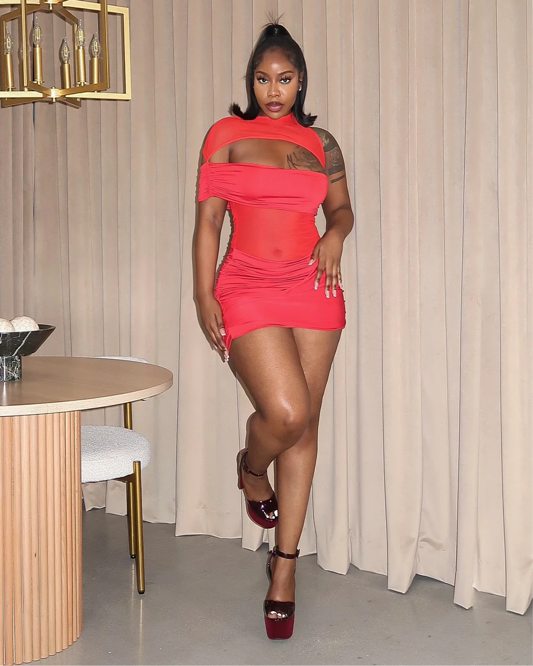 ‘Her Aura’ Dress - Red