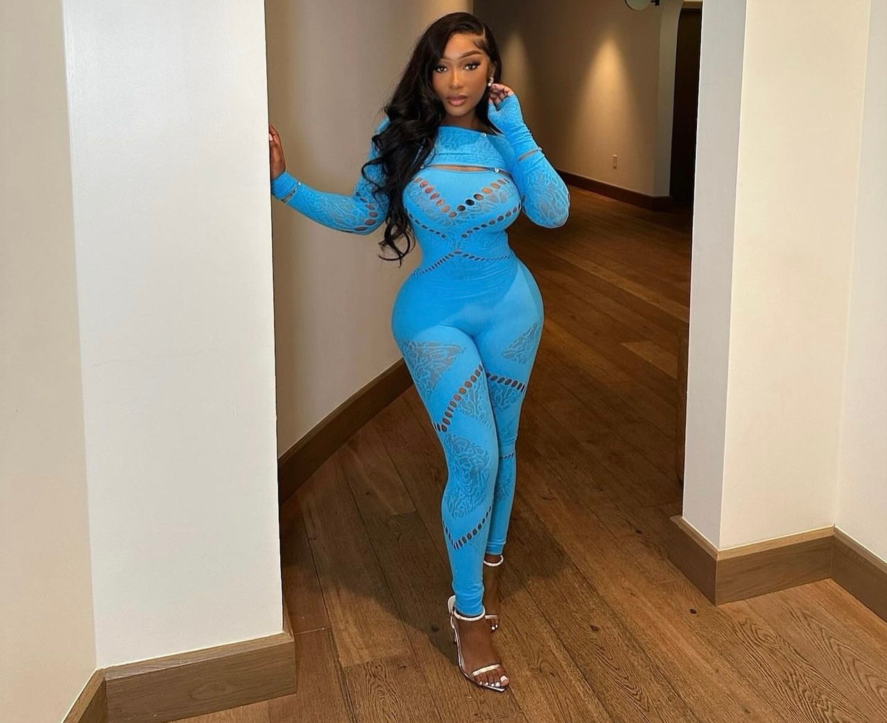 'Poster girl' Jumpsuit - Blue