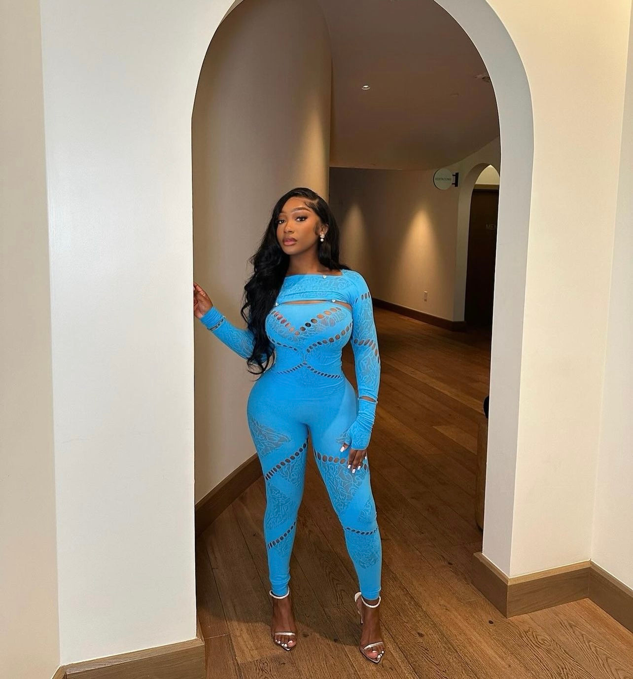 'Poster girl' Jumpsuit - Blue