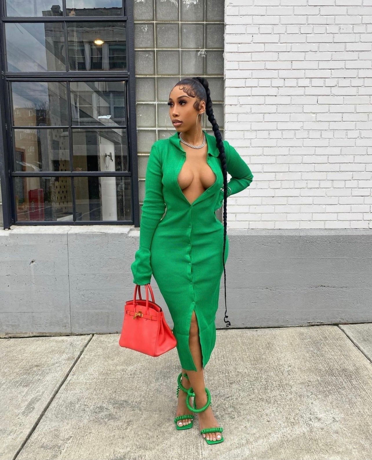 ‘Bottega Green’ Dress