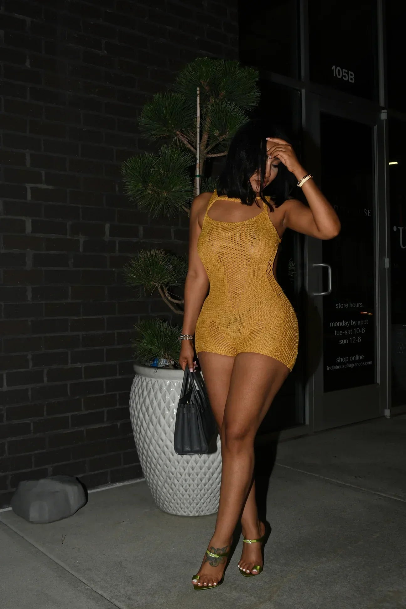 ‘Golden’ Knit Romper