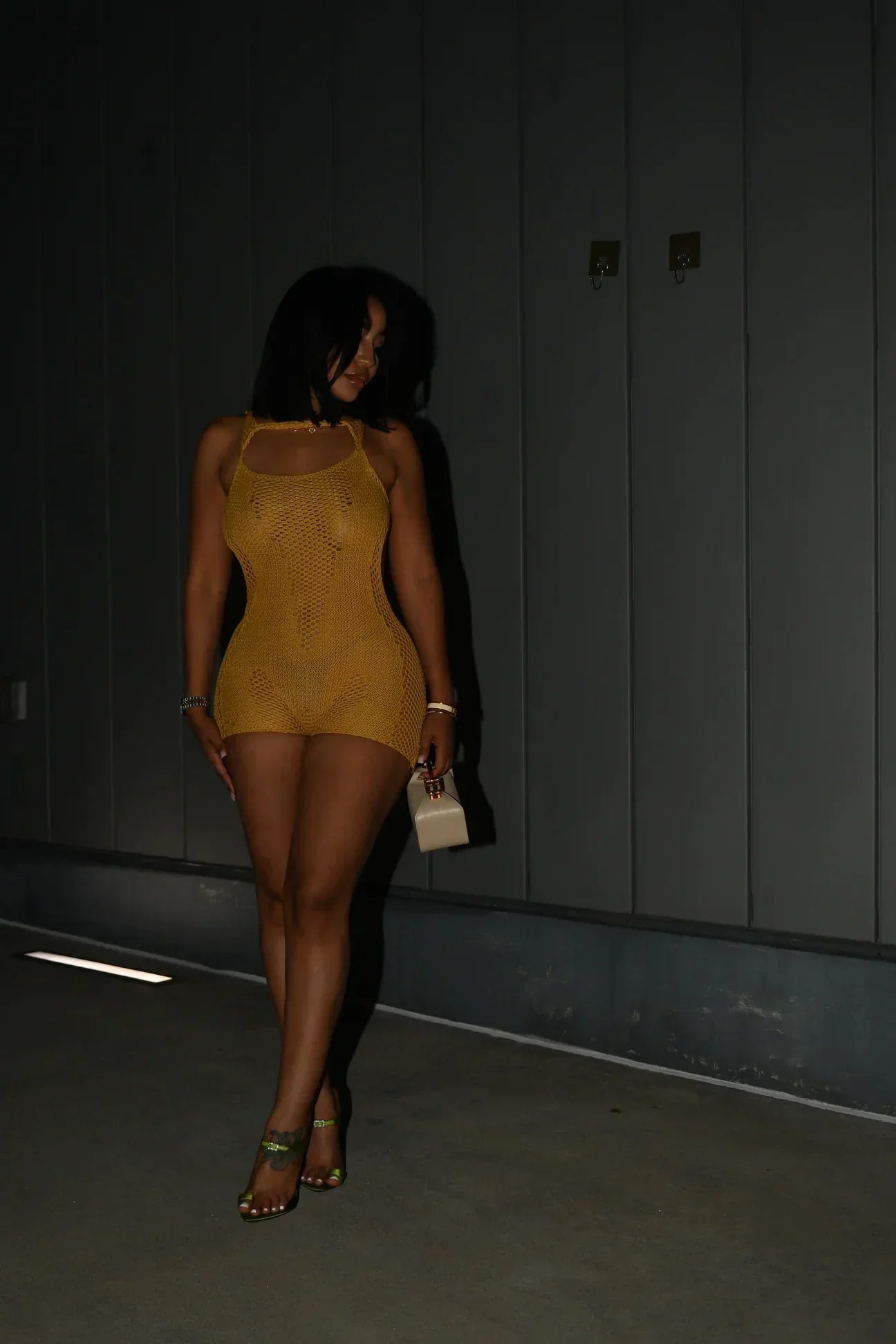 ‘Golden’ Knit Romper