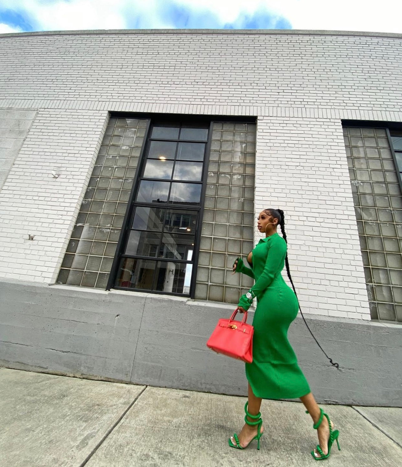 ‘Bottega Green’ Dress