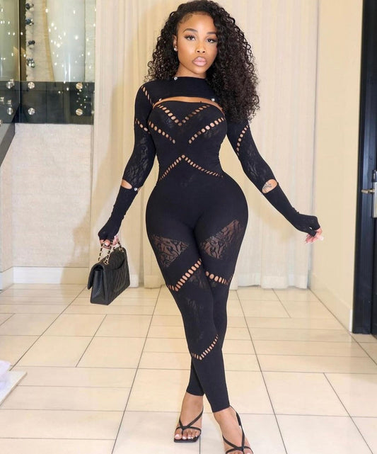 ‘Poster Girl’ Jumpsuit Black